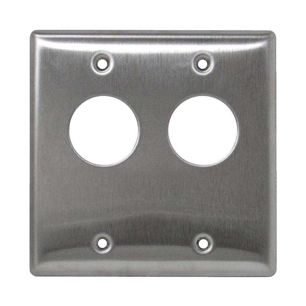 CM-5000 Series:Botón pulsador de 2-3/8", placa frontal de aluminio - Botones Pulsadores en forma de hongo