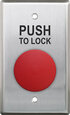 Botón pulsador de 1-5/8", placa frontal de acero inoxidable